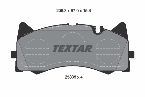 Brake Pad Set, disc brake (Front axle)  Art. 2583801