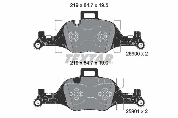 Brake Pad Set, disc brake (Front axle)  Art. 2590001