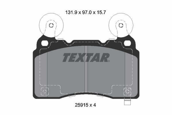 Brake Pad Set, disc brake (Rear axle)  Art. 2591501