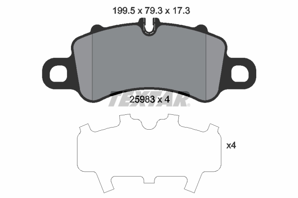 Brake Pad Set, disc brake (Front axle)  Art. 2598301