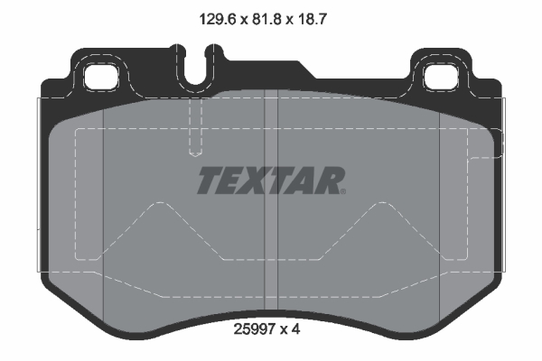 Brake Pad Set, disc brake (Double cloth)  Art. 2599701