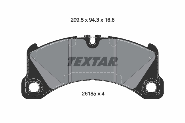 Brake Pad Set, disc brake (Front axle)  Art. 2618501