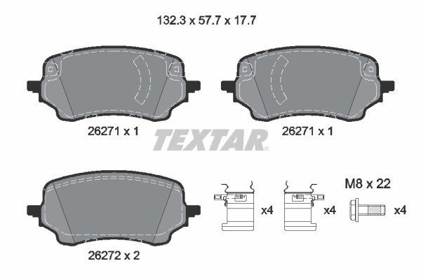 Brake Pad Set, disc brake (Front axle)  Art. 2627101