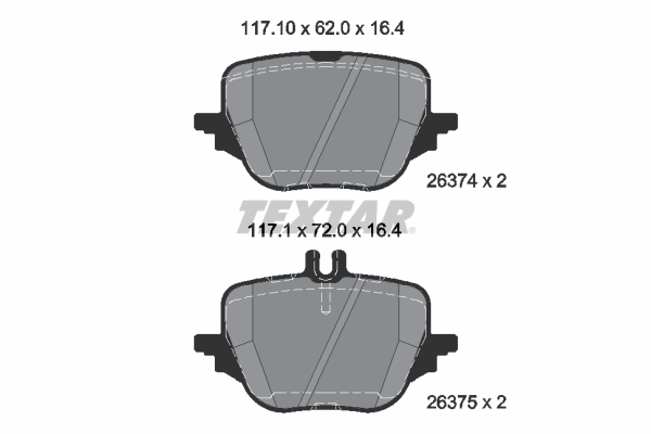 Brake Pad Set, disc brake  Art. 2637401