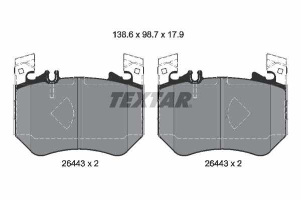 Brake Pad Set, disc brake  Art. 2644301