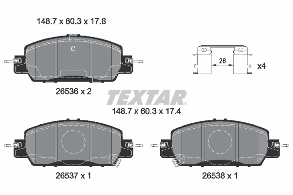 Brake Pad Set, disc brake  Art. 2653601