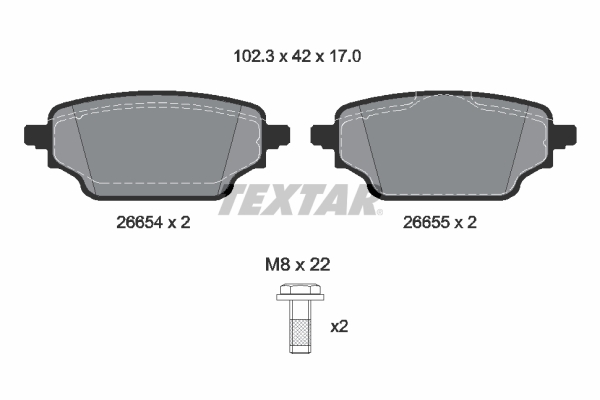 Brake Pad Set, disc brake  Art. 2665401