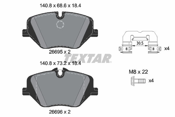 Brake Pad Set, disc brake  Art. 2669501