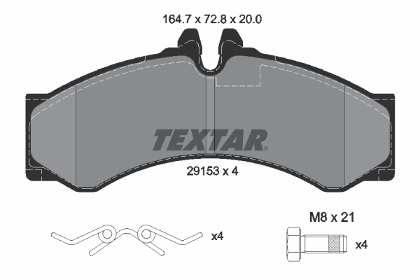 Brake Pad Set, disc brake (Front axle)  Art. 2915301