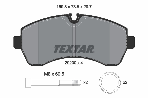 Brake Pad Set, disc brake  Art. 2920006