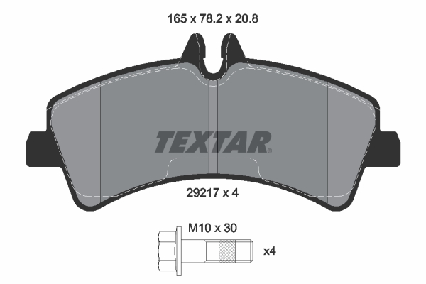 Brake Pad Set, disc brake (Rear axle)  Art. 2921702