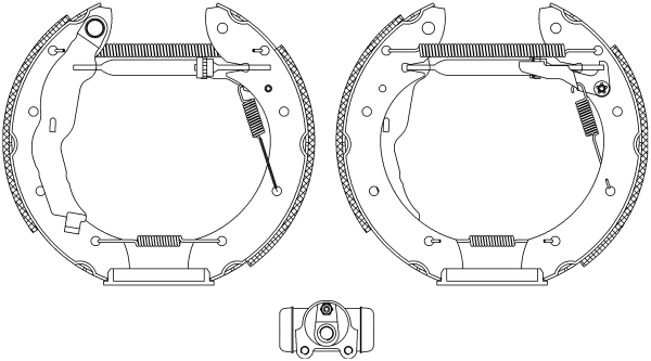 Brake Shoe Set (Rear axle)  Art. 84050000