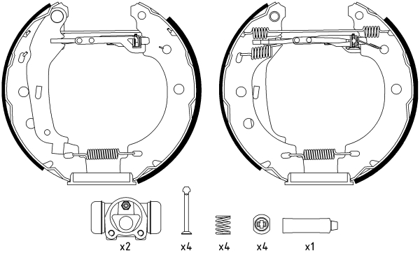 Brake Shoe Set (Rear axle)  Art. 84052800