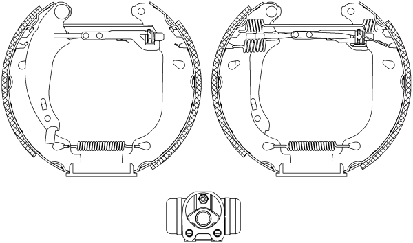 Brake Shoe Set (Rear axle)  Art. 84053700