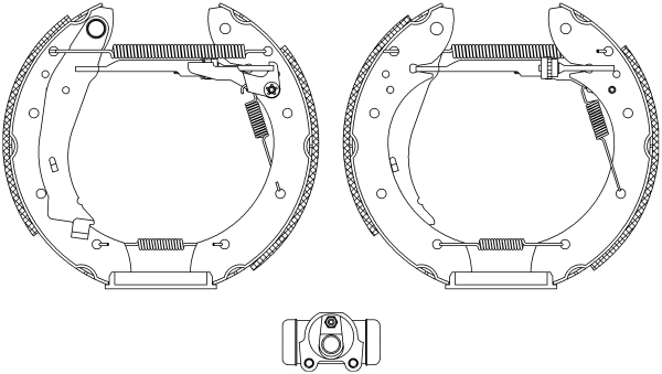 Brake Shoe Set (Rear axle)  Art. 84053901