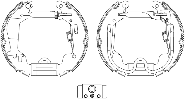 Brake Shoe Set (Rear axle)  Art. 84058000