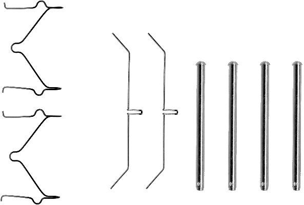 Accessory Kit, disc brake pad (Front axle)  Art. 82050000