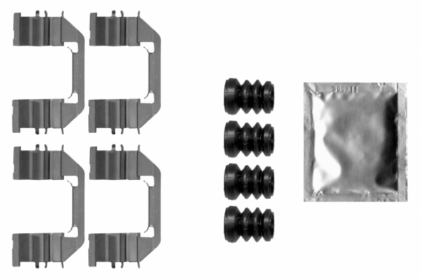 Accessory Kit, disc brake pad (Front axle)  Art. 82542300