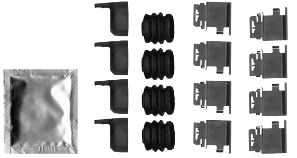 Accessory Kit, disc brake pad (Rear axle)  Art. 82548600