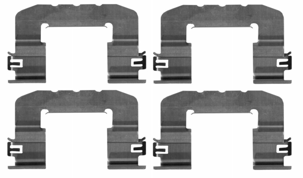 Accessory Kit, disc brake pad (Front axle)  Art. 82549900