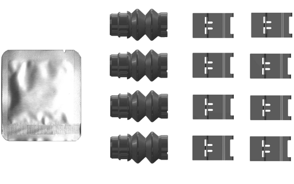 Accessory Kit, disc brake pad (Front axle)  Art. 82553100