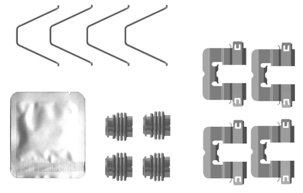 Accessory Kit, disc brake pad (Rear axle)  Art. 82553800