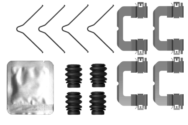 Accessory Kit, disc brake pad (Front axle)  Art. 82553900