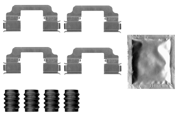 Accessory Kit, disc brake pad (LUCAS/TRW)  Art. 82555700