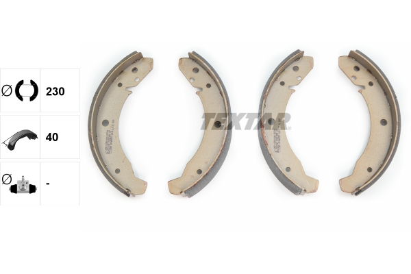 Brake Shoe Set (Rear axle)  Art. 91007800