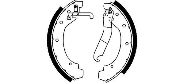 Brake Shoe Set (Rear axle)  Art. 91028900