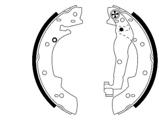 Brake Shoe Set (Rear axle)  Art. 91030400