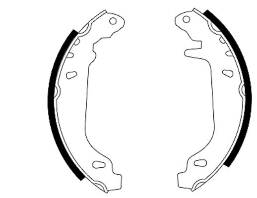 Brake Shoe Set (Rear axle)  Art. 91037400