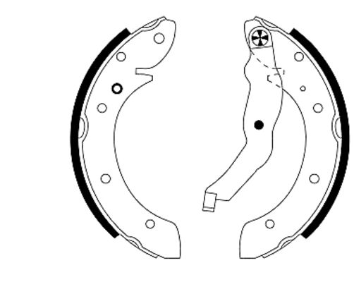 Brake Shoe Set (Rear axle)  Art. 91044000