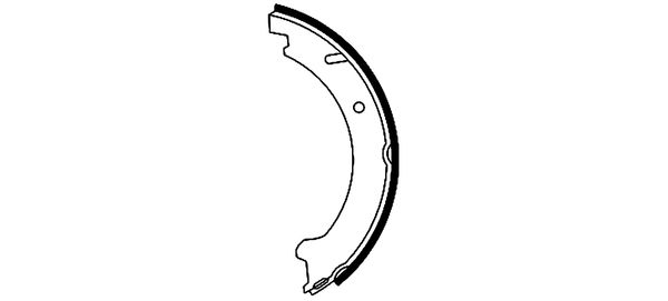 Brake Shoe Set, parking brake  Art. 91046000