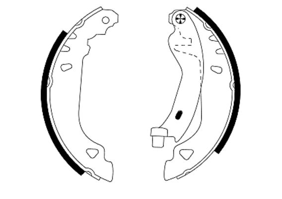 Brake Shoe Set (Rear axle)  Art. 91049100