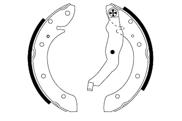 Brake Shoe Set (Rear axle)  Art. 91050000