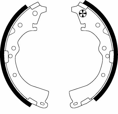 Brake Shoe Set (Rear axle)  Art. 91051100