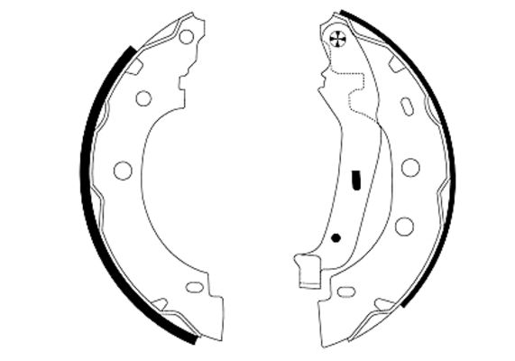 Brake Shoe Set (Rear axle)  Art. 91052800