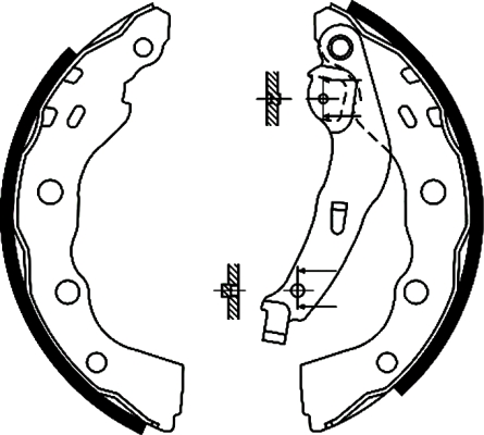 Brake Shoe Set (Rear axle)  Art. 91056400