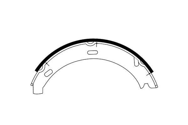 Brake Shoe Set, parking brake  Art. 91057200