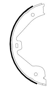 Brake Shoe Set, parking brake  Art. 91062400