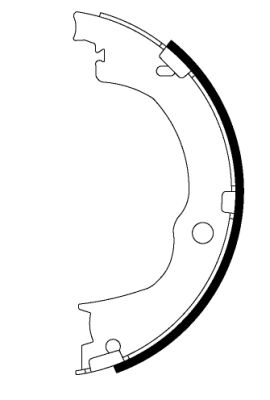 Brake Shoe Set, parking brake  Art. 91067100