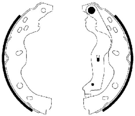 Brake Shoe Set (Rear axle)  Art. 91067500