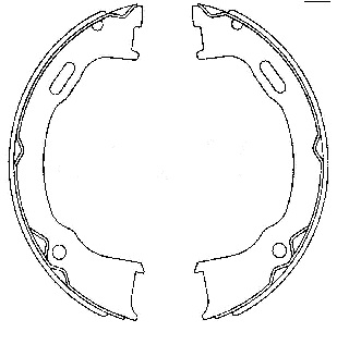 Brake Shoe Set, parking brake  Art. 91073600