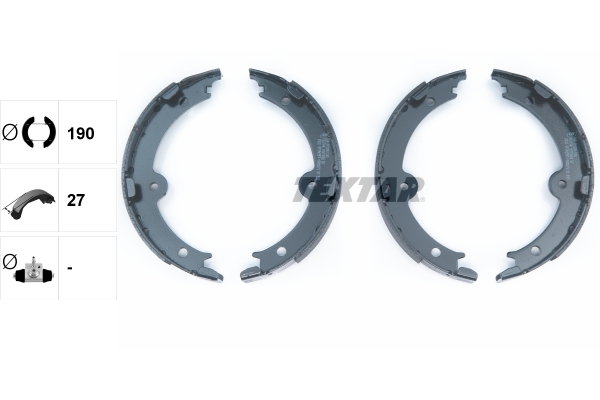 Brake Shoe Set, parking brake  Art. 91074000