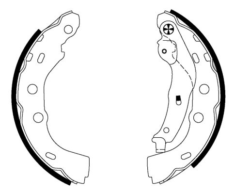 Brake Shoe Set (Rear axle)  Art. 91074800