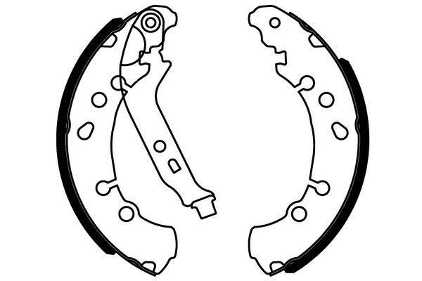 Brake Shoe Set (Rear axle)  Art. 91075000