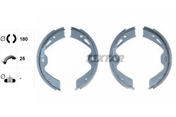 Brake Shoe Set, parking brake  Art. 91076700