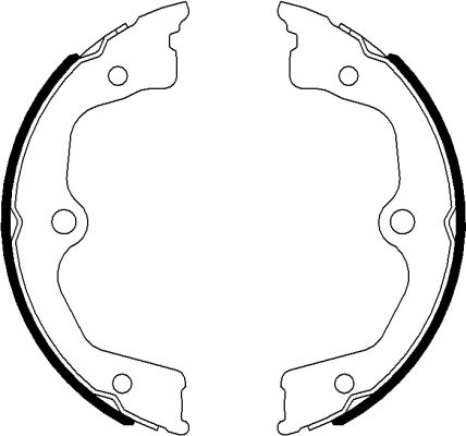 Brake Shoe Set, parking brake  Art. 91077700