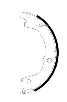 Brake Shoe Set, parking brake  Art. 91079600